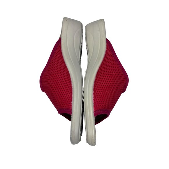 Womens Flex Flot Red Mesh Anti-Shock Slide Sandals Size 40 Made In Italy With Co - Picture 7 of 8
